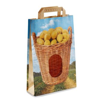 Kartoffelbeutel Sisalfenster 2,5 kg "Kartoffelkorb"